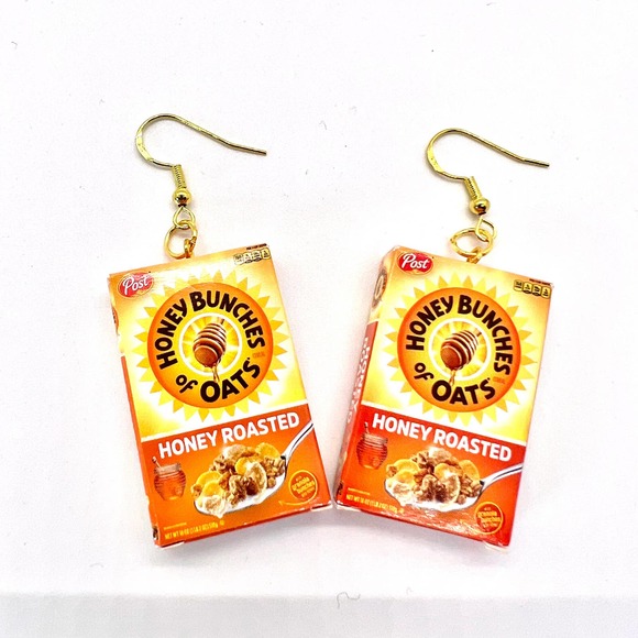 Honey Bunches of Oats Earrings - Cereal Earrings - Mini Brands Accessories - Picture 3 of 10